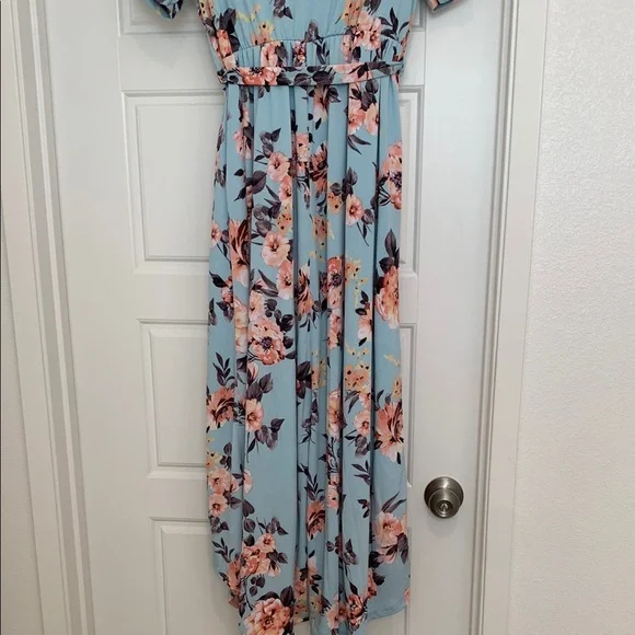 Maternity Pinkblush Floral Wrap dress - Picture 10 of 10